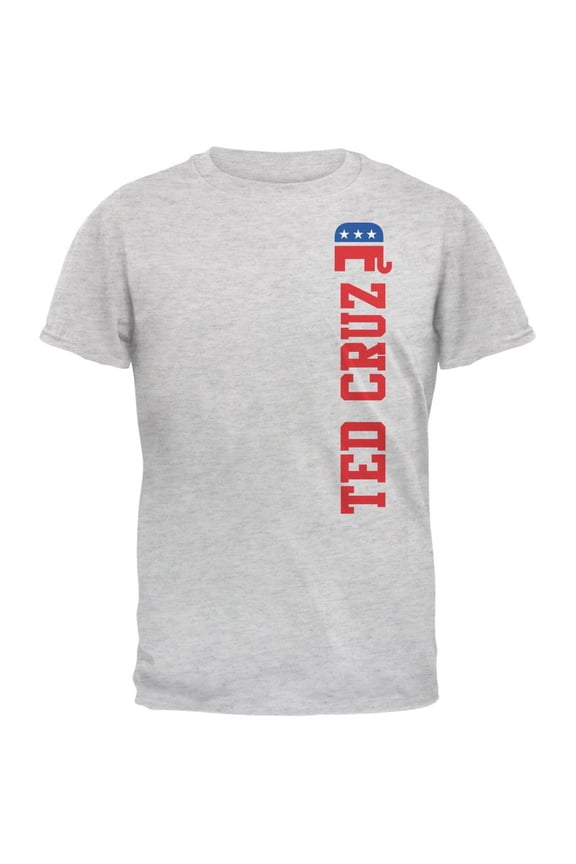 Election 2020 Team Ted Cruz Light Heather Grey Adult T-Shirt - X-Large