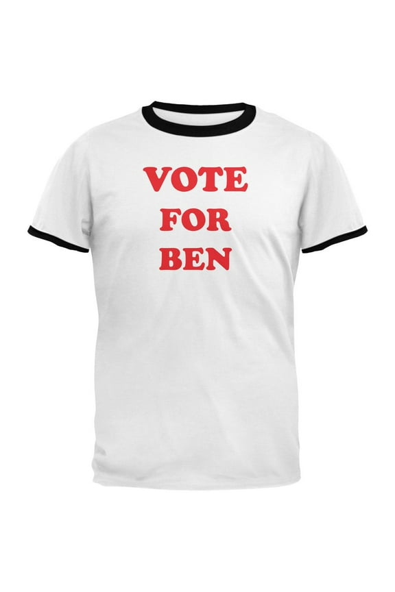 Election 2020 Vote for Pedro Ben Sasse Mens Ringer T Shirt White-Black X-LG