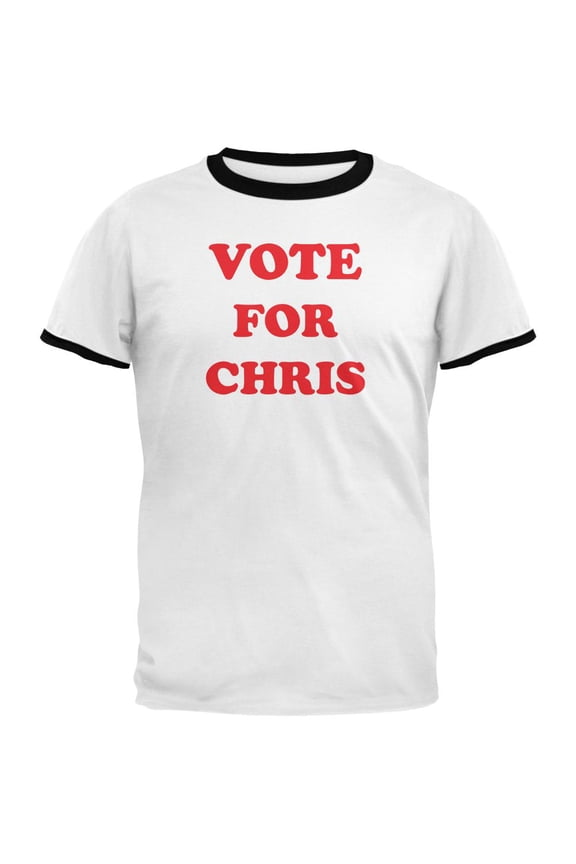 Election 2020 Vote for Pedro Chris Murphy Mens Ringer T Shirt White-Black MD