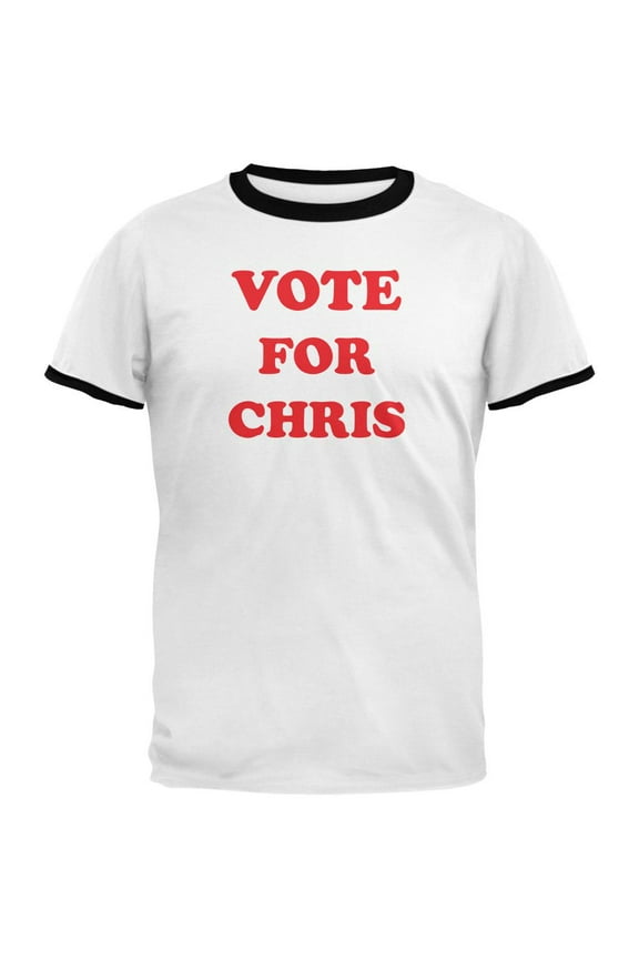 Election 2020 Vote for Pedro Chris Murphy Mens Ringer T Shirt White-Black X-LG