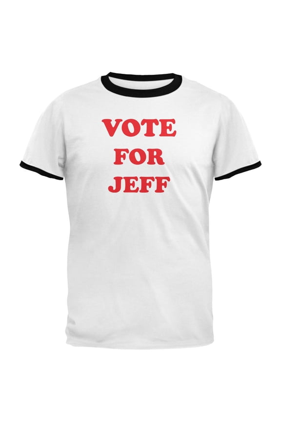 Election 2020 Vote for Pedro Jeff Flake Mens Ringer T Shirt White-Black SM