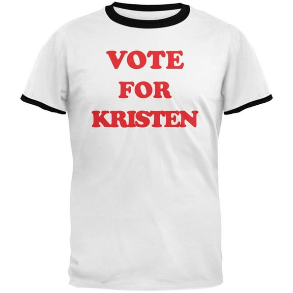 Election 2020 Vote for Pedro Kristen Gillibrand Mens Ringer T Shirt White-Black LG
