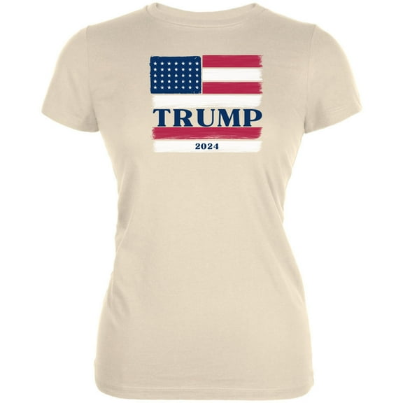 Election 2024 Donald Trump Painted Flag Juniors T Shirt