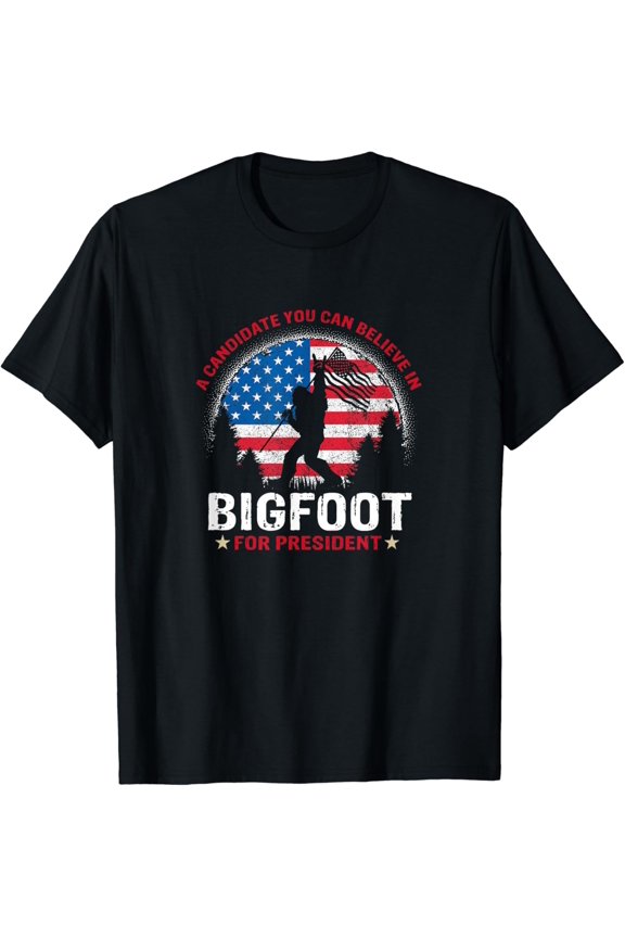 Election 2024 Funny Vote Sasquatch USA T-Shirt mens t shirt,black,women,funny,misfits,men,journey