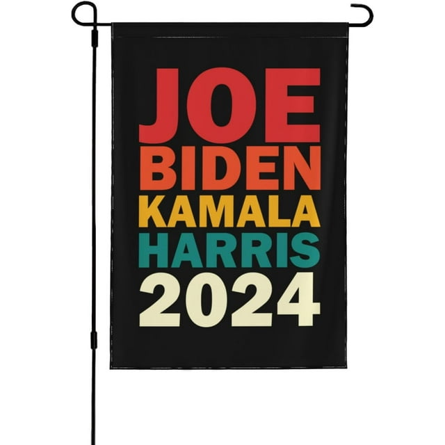 Election 2024 Kamala Harris Joe Biden 12.5x18 In Garden Flag Double