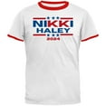 thumbnail image 1 of Election 2024 Nikki Haley 2024 Triple Stars Mens Ringer T Shirt, 1 of 5