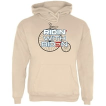 Election 2024 Ridin With Biden Vintage Bike Mens Pullover Hoodie