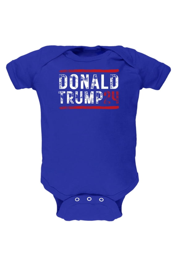 Election 2024 Trump 24 Stencil Art Baby One Piece