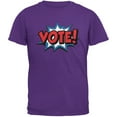 thumbnail image 1 of Election Comic Style VOTE! Purple Adult T-Shirt - Small, 1 of 1