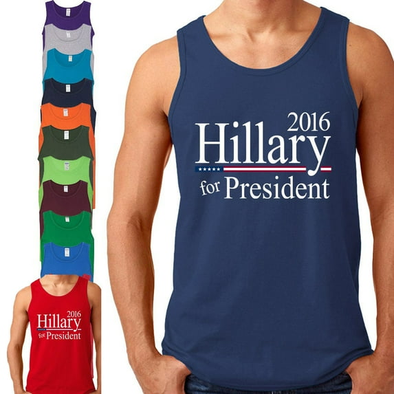 Election Democrat Hillary For President 2016 Men Tank TopSoft and Comfy Tank Top, Lightweight Tank Top Color Royal Blue Small
