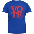 thumbnail image 1 of Election Vote Stacked Royal Adult T-Shirt - X-Large, 1 of 1