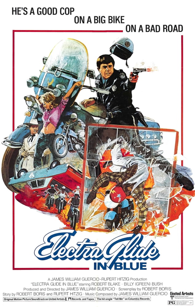 Electra Glide In Blue Canvas Art - (11 x 17)