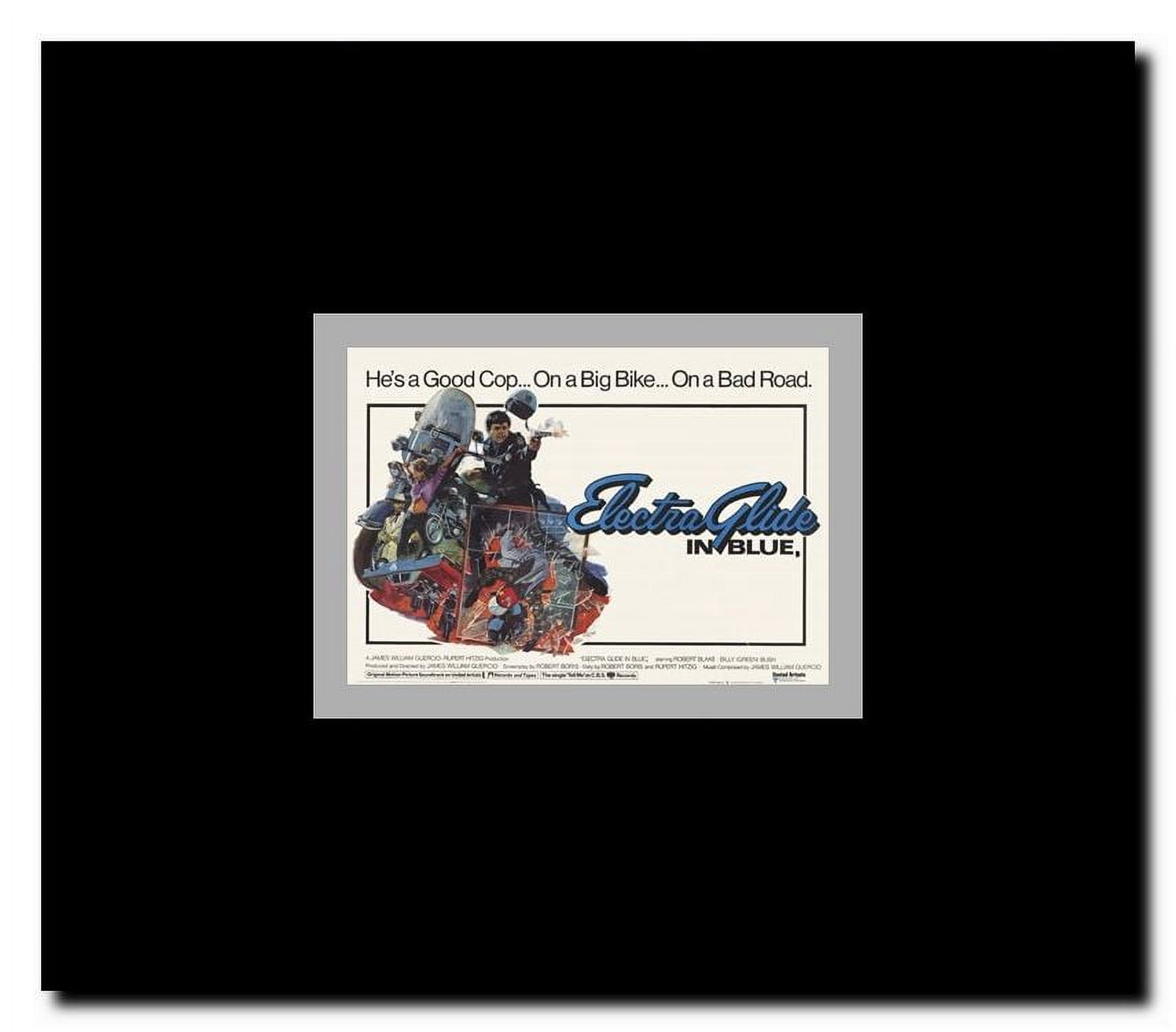 Electra Glide in Blue Framed Movie Poster