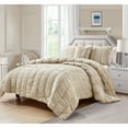 thumbnail image 1 of Electra Seersucker Comforter Set Ivory Ivory - Queen - 4 Piece, 1 of 2