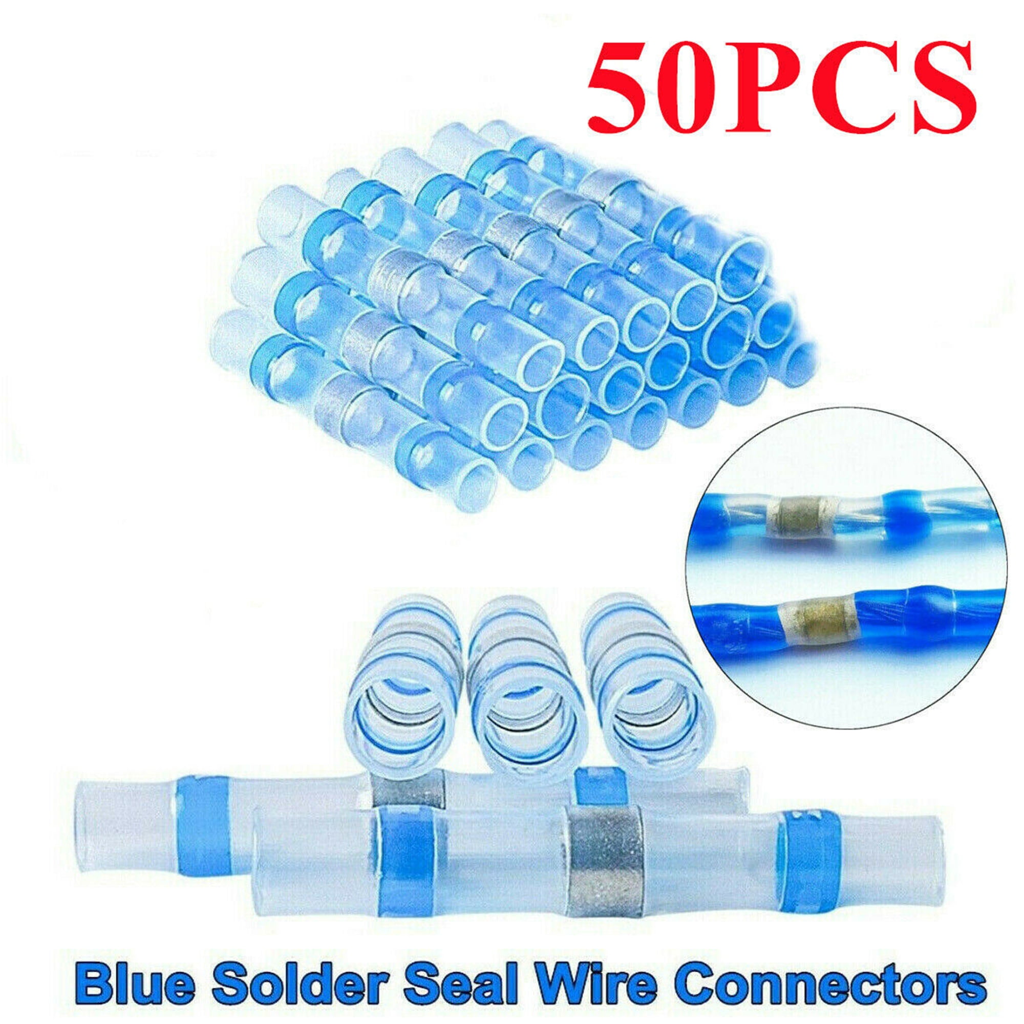 Electrapick 50PCS 1614AWG Solder Seal Sleeve Waterproof Heat Shrink