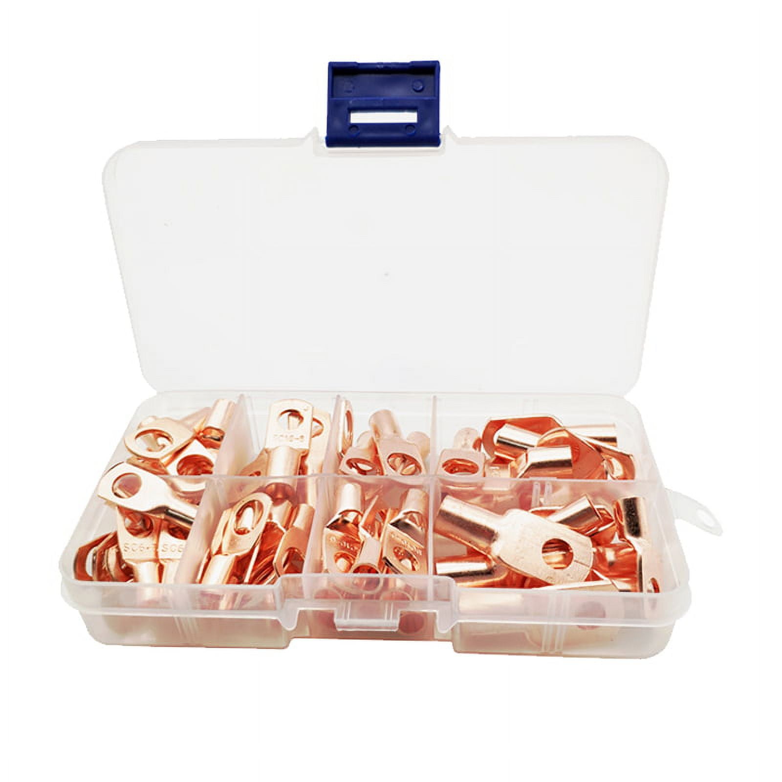 60 Piece Copper Battery Eyelets Tubular SC Ring Terminal Connectors | South  East Clearance Centre