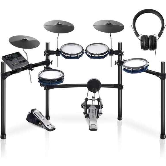 Electrci drum set for Adult Bignner with 918 Sounds, Quite Mesh Pads, ACE-310