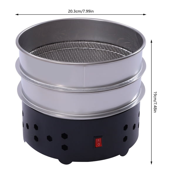 Electric 1.3Lb Coffee Bean Cooler Low Noise Cooling Machine for Home Use (Black)