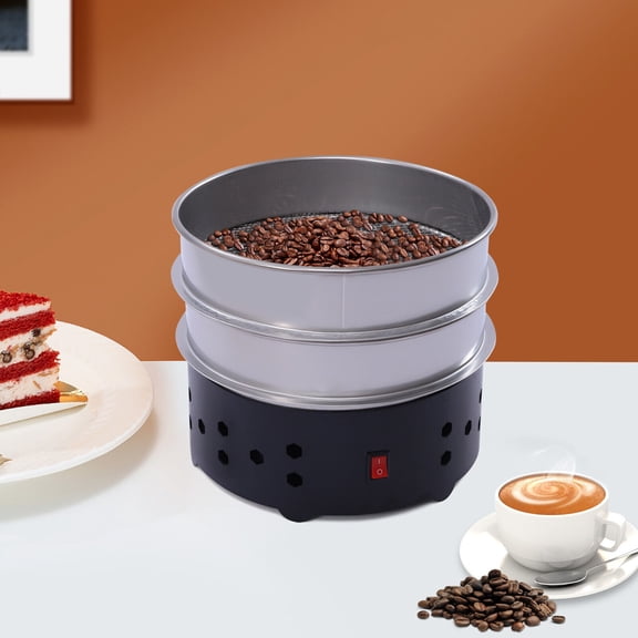 Electric 1.3Lb Coffee Bean Cooler Low Noise Cooling Machine for Home Use (Black)