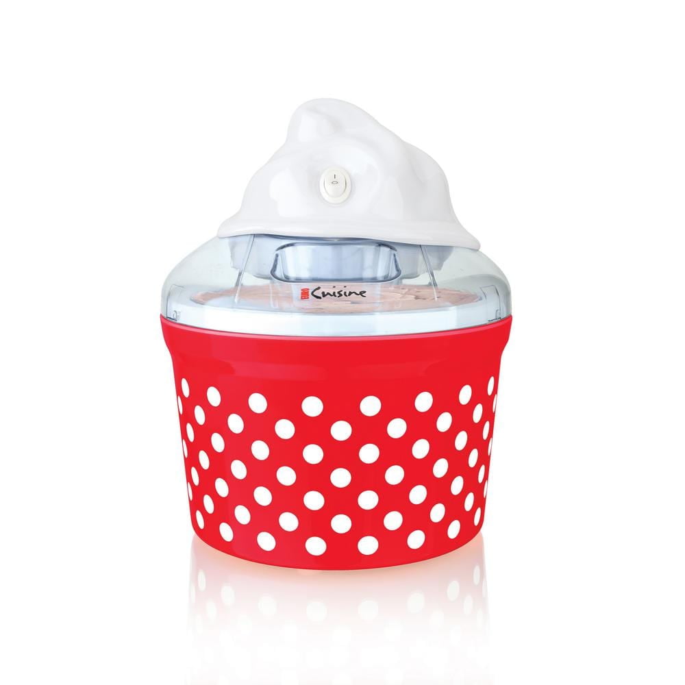 electric-1-5-qt-ice-cream-maker-with-4-glass-cups-red-walmart