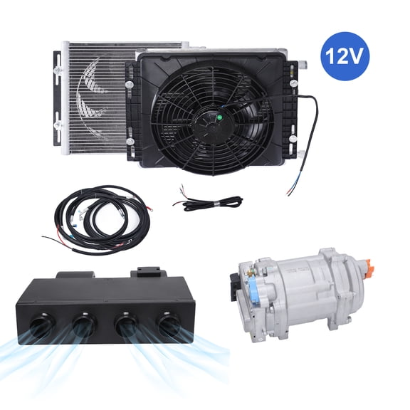 Electric 12V Cool Underdash Electric Air Conditioner Auto Universal Car A/C Kit