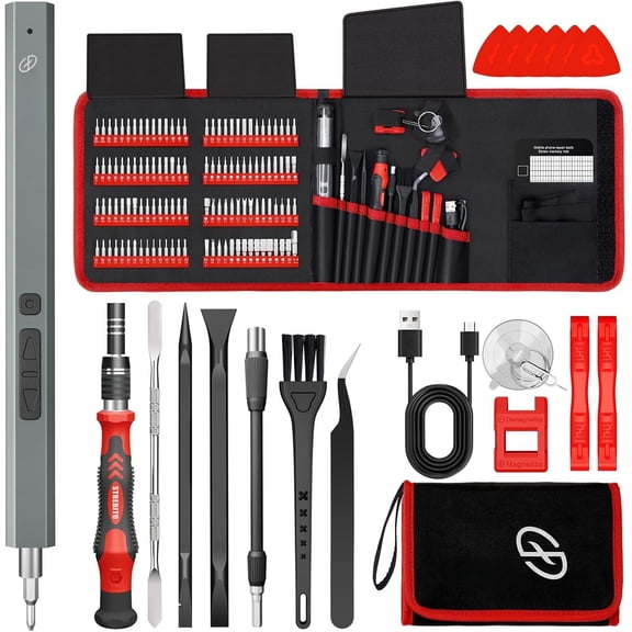 Electric , 144-in-1 Precision Set, 120 Bits, Organized Storage and Portability, Small Tool Kit for Electronics, PC, Computer and Laptop