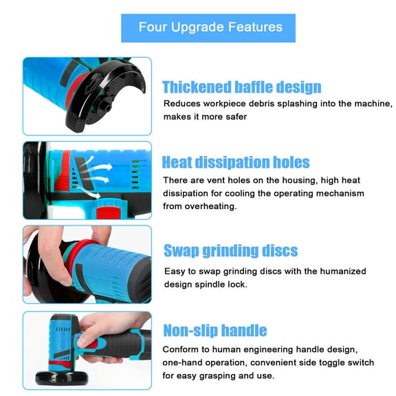 Electric 19500rpm Electric Grinding Tool Multifunctional Mini Grinder Handheld Cutter For Cutting Polishing Ceramic Tile Wood Stone Steel