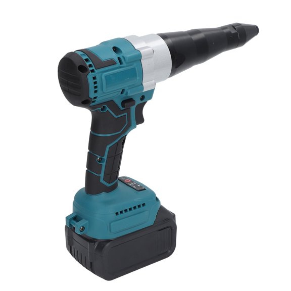 Electric 20V Cordless Rivet Gun, Automatic Power Riveter Tool with 1500mAh Lithium Battery and Charger for Heavy Duty Metalworking