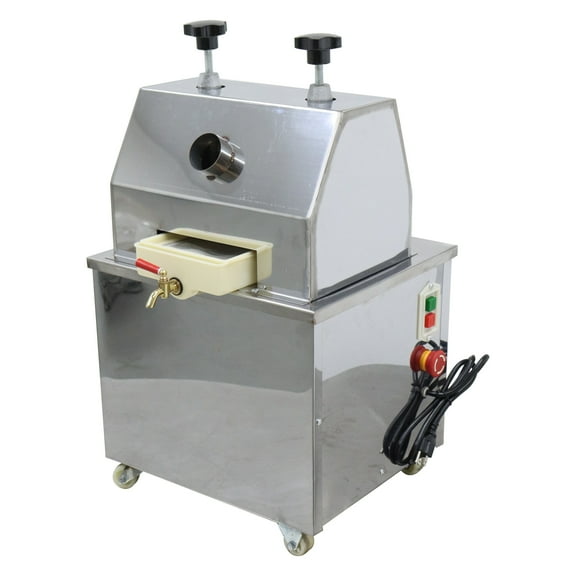 Electric 3 Rollers Desktop Sugarcane Juicer Machine Stainless Steel Sugar Cane Juice Press Extractor 110V