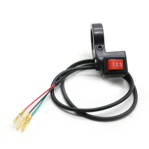 Electric 3 Speed Module Control Button Handlebar Mount Toggle for Motorcycle Handlebar