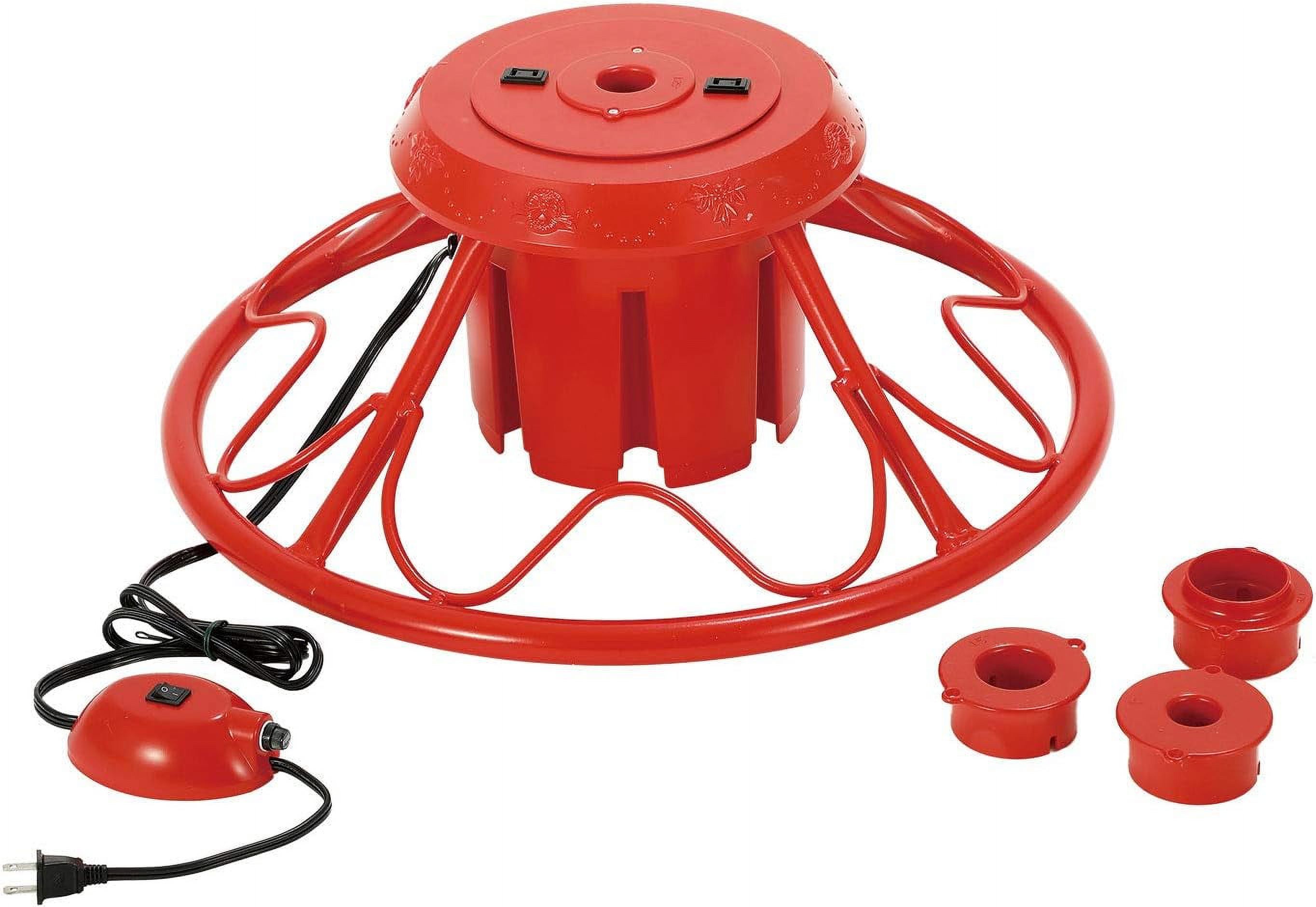 Electric 360 Degree Rotating Artificial Holiday Tree Metal Stand For