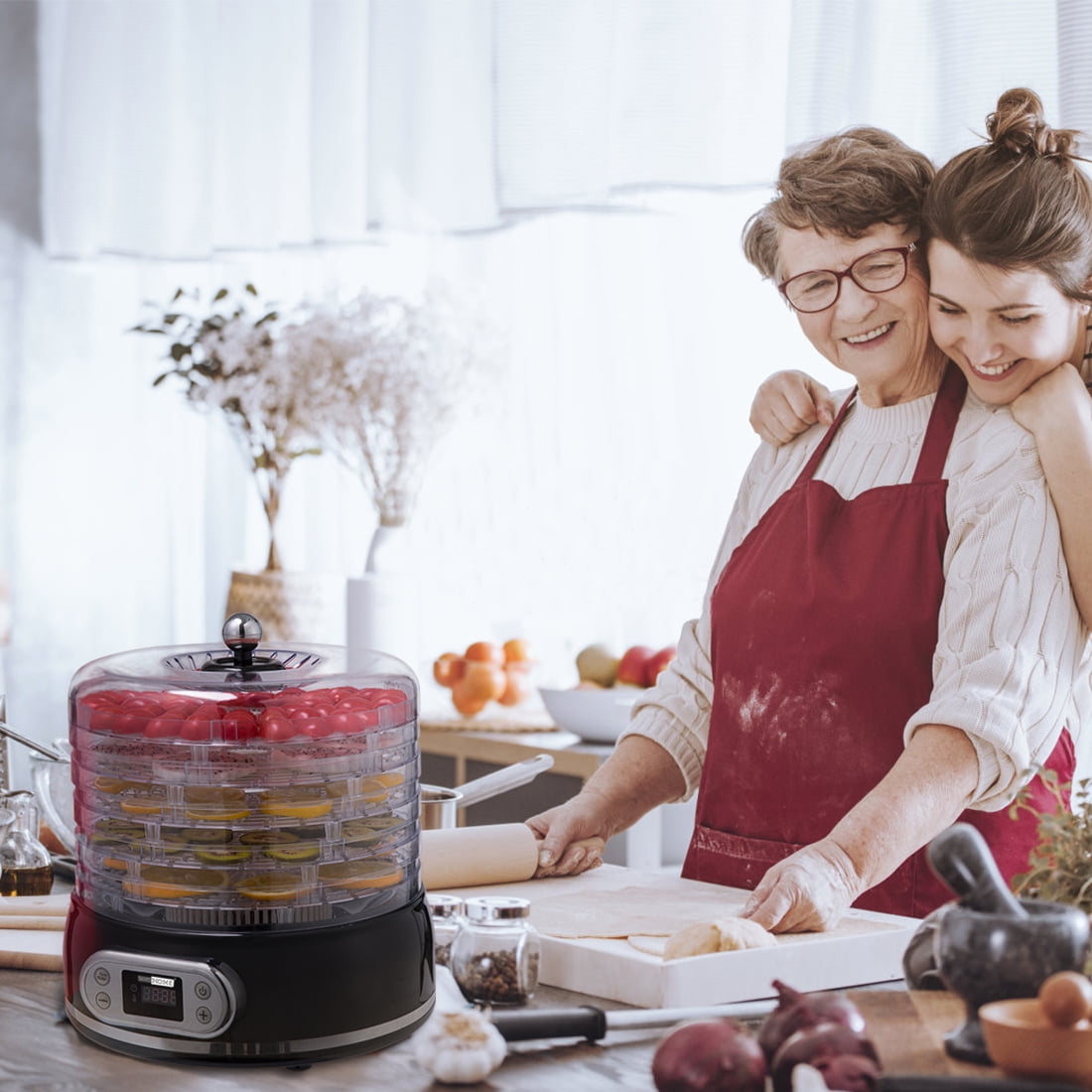 VIVOHOME Electric 400W 5 Trays Food Dehydrator Machine with Digital Timer and Temperature Control