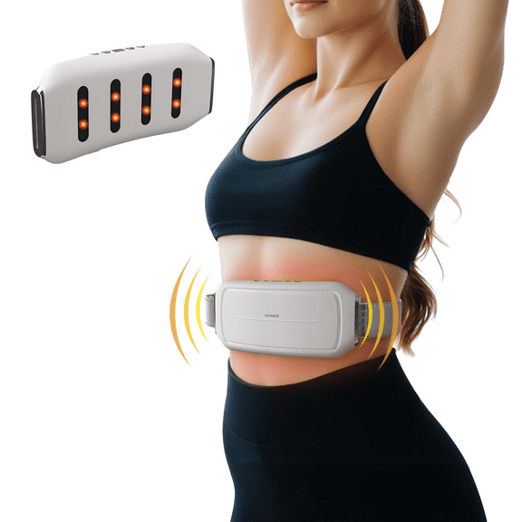 Wireless Electric Belly Massager for Abdomen, Vibration & Heat Slimming Belt