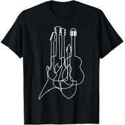 Electric Acoustic Guitars Classical Music Lover Gift T-Shirt