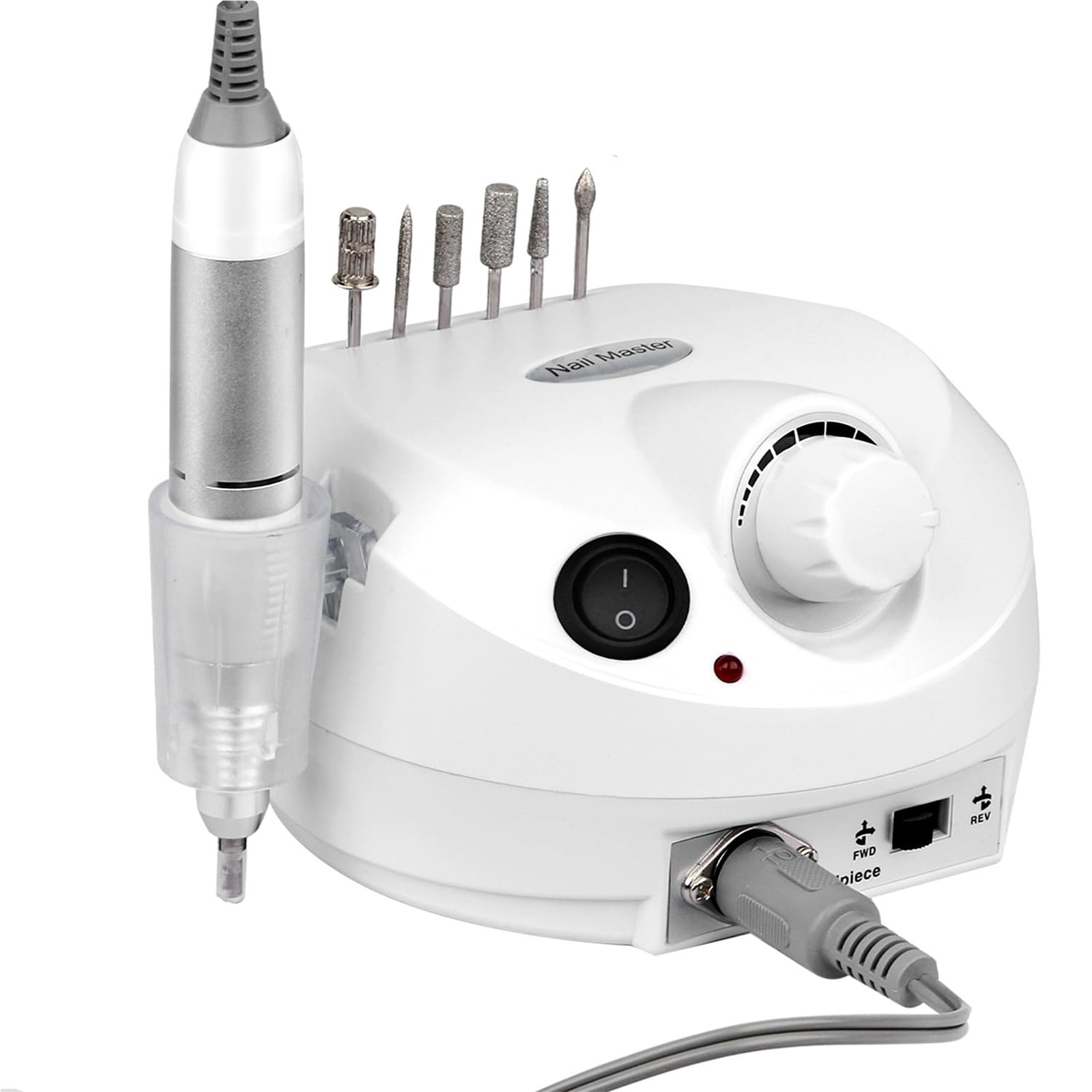 Electric Acrylic Nail Drill 30000 RPM Nail File with Foot Pedal Manicure Set, Nail Grinder for Gel Nails with Nail Drill Bits