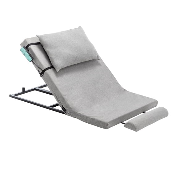 Thanaddo Portable Adjustable Steel Frame Corded Electric Patient Lift with Headrest, Spacers, 300 lb Capacity, Gray