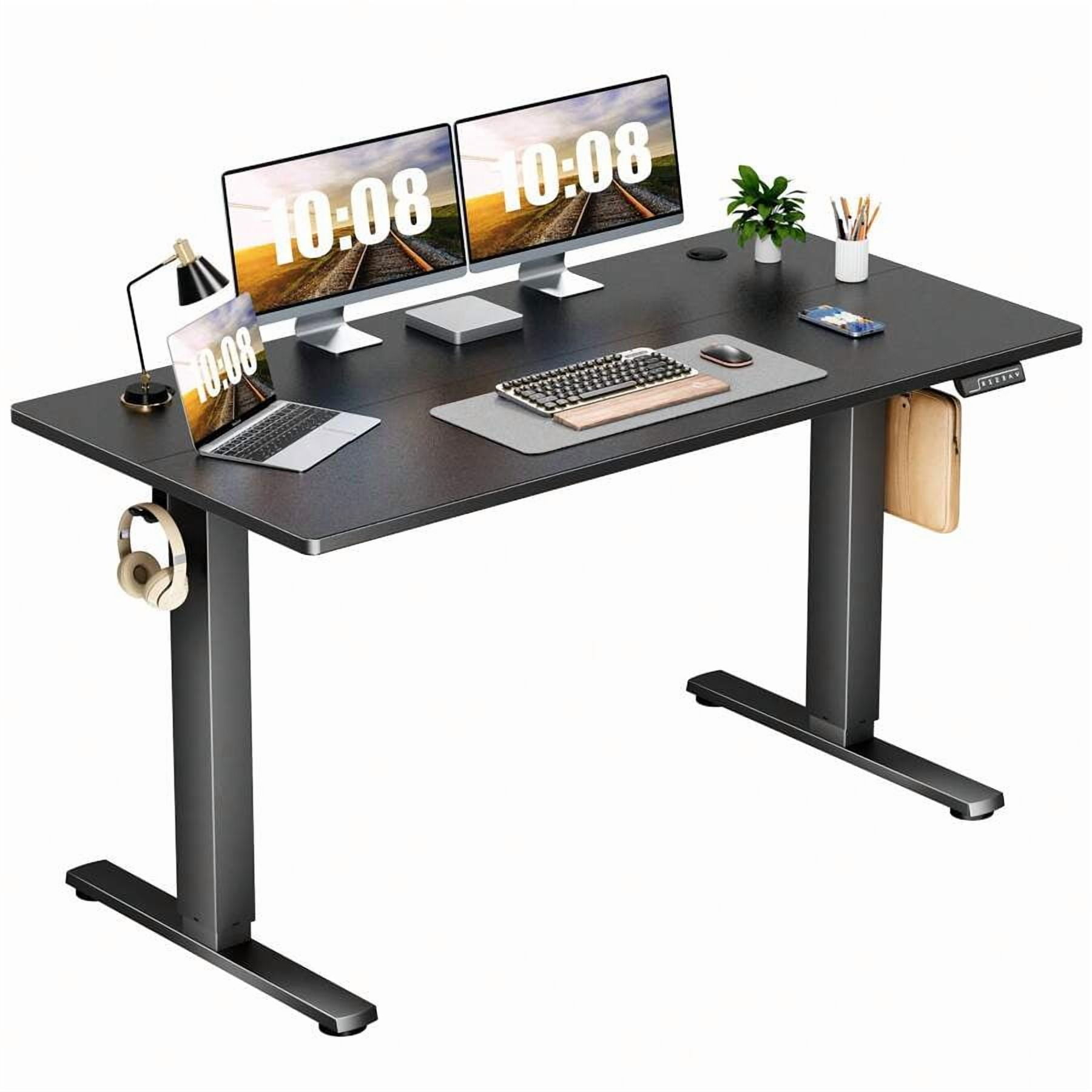 Electric Adjustable Height Standing Desk - 55 X 24 Inch Sit To Stand Up ...
