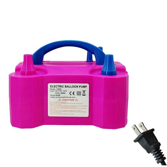 Electric Air Balloon Pump 600W Portable Dual Nozzle Inflator Blower for Decoration Quickly Fill Balloons
