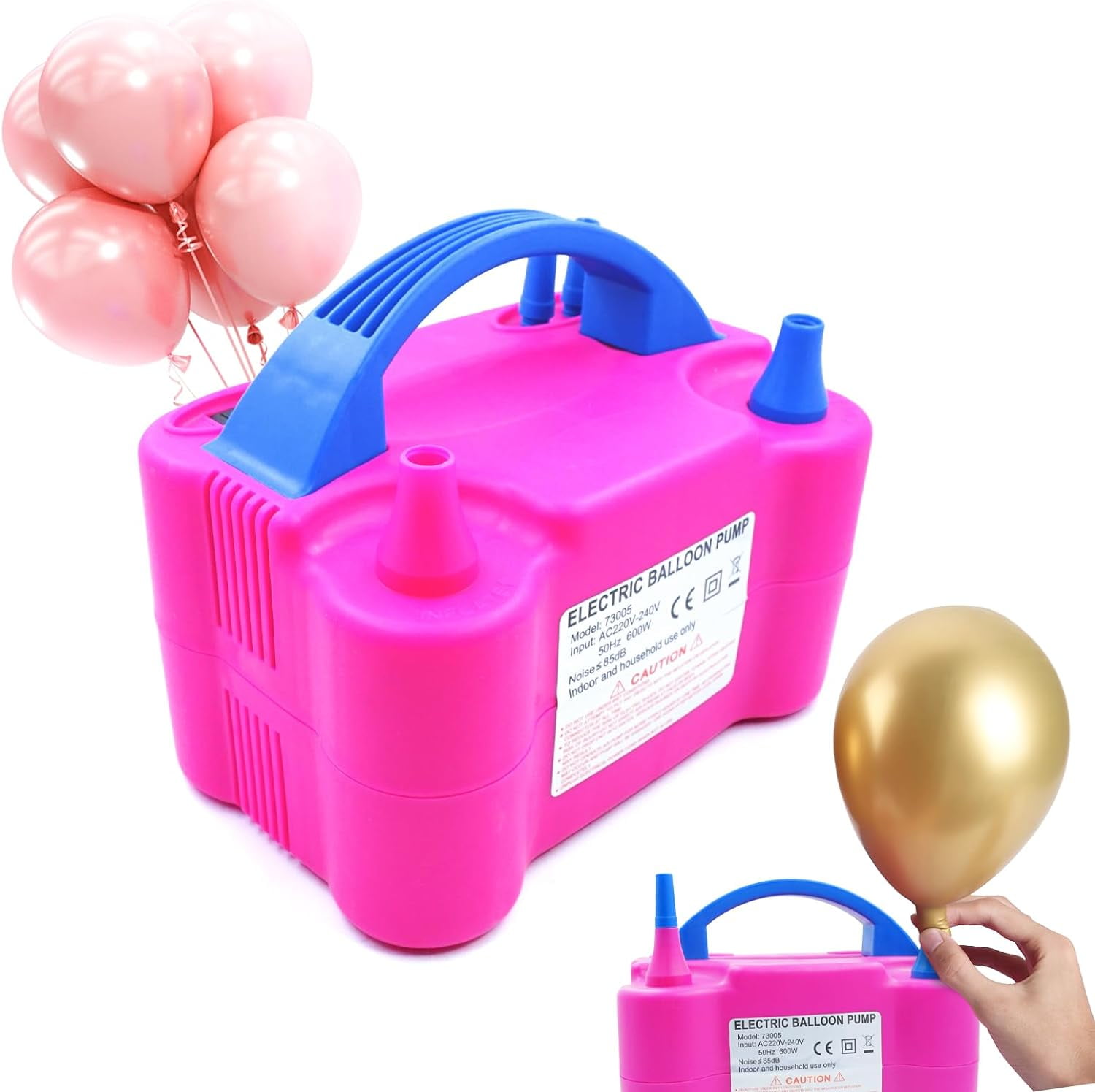ELECTRIC BALLOON PUMP #73005 WITH KNOTTER (4pcs min) – 854Partymania