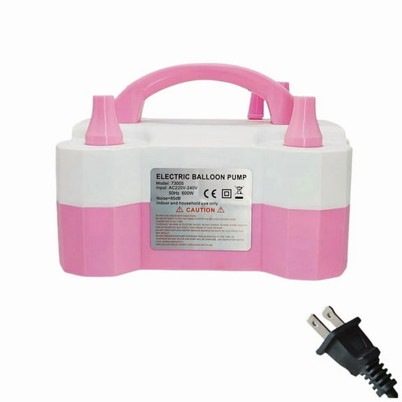 Electric Air Balloon Pump Portable Dual Nozzle Electric Balloon Inflator Blower for Party Decoration 600W US Plug