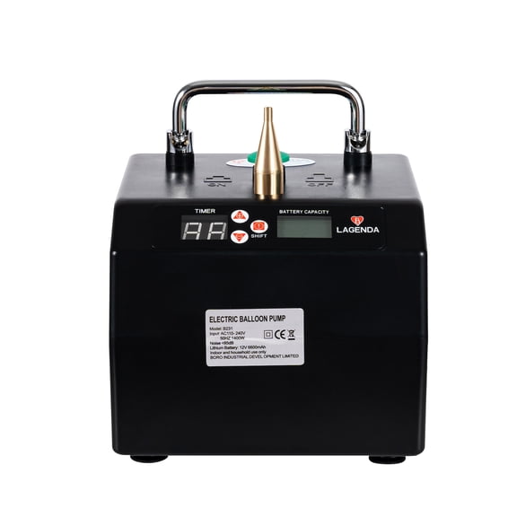 Electric Air Balloon Pump, Portable Electric Balloon Pump Balloon Inflator, Balloon Blower Pump with Timer Battery for Party Events Decoration