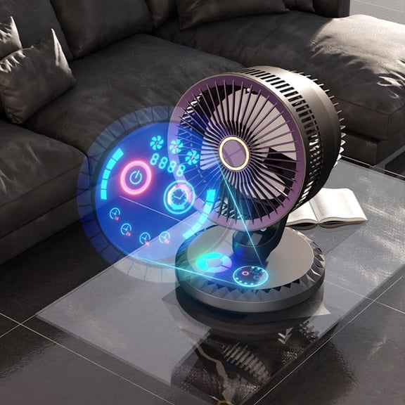 Electric Air Circulation Fan,Camping Fan,Multifunctional Circulation Fan,3 Speeds,90° Rotation,Portable Fan for Office,Bedroom,Outdoor Camping