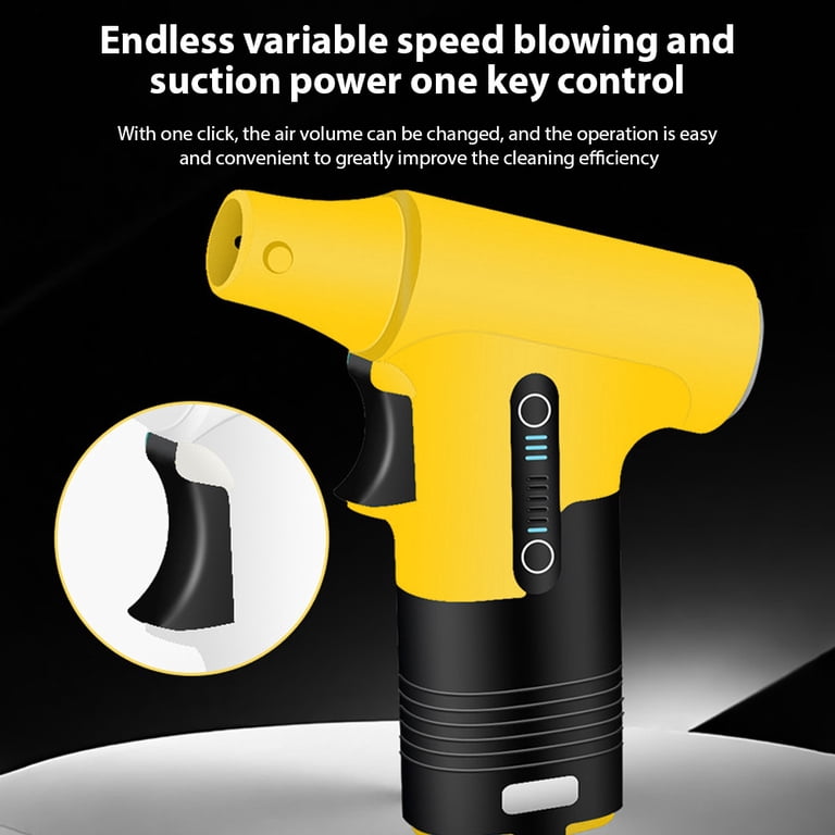 Portable Electric Air Duster - 130,000 RPM Rechargeable Blower, Adjustable Speed For Cleaning Keyboards, Cars, Pets