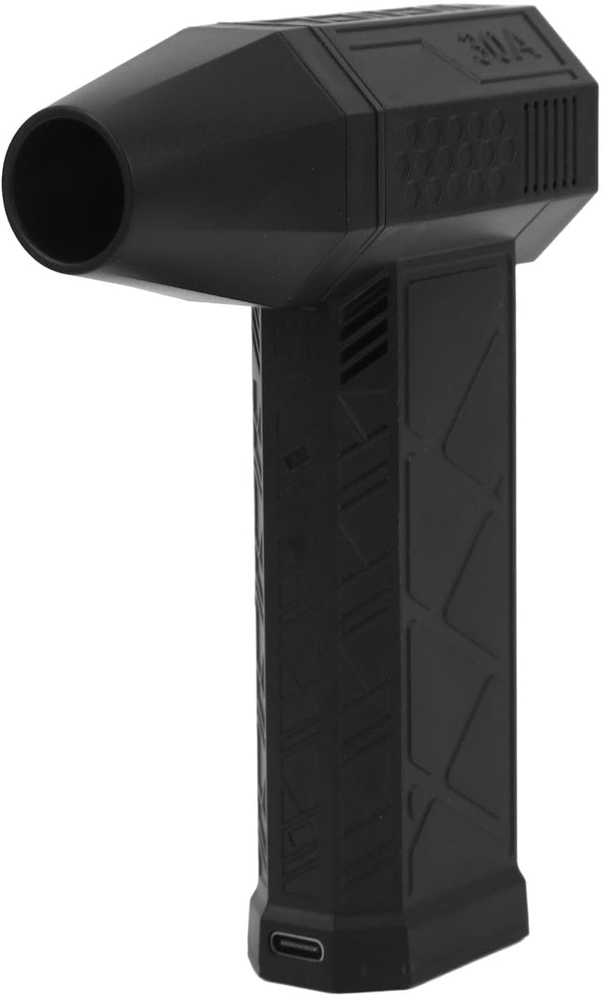 Electric Air Duster, Jet Dry Blower, Cordless, Rechargeable, Portable For Various Scenarios Such As Outdoor, Car, Computer Keyboards, And Pet Hair Cleaning(Black)
