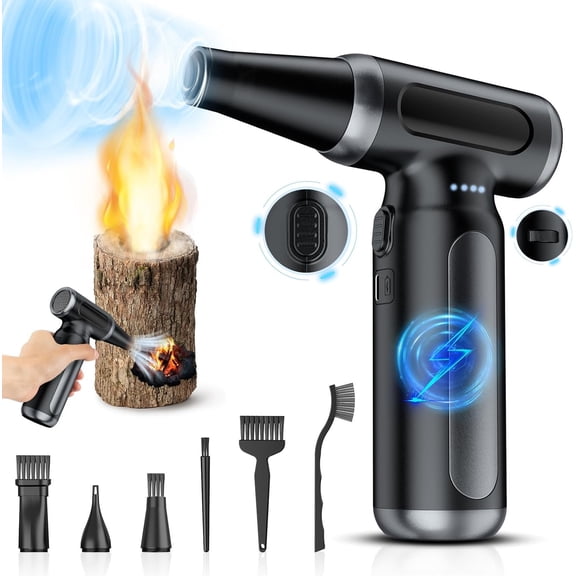 Electric Air Duster for PC Cleaning, 330000 RPM  Duster & Keyboard Cleaner,  Canned Air , Cordless Electronics Cleaner for Laptop, Camera, Type-C Rechargeable