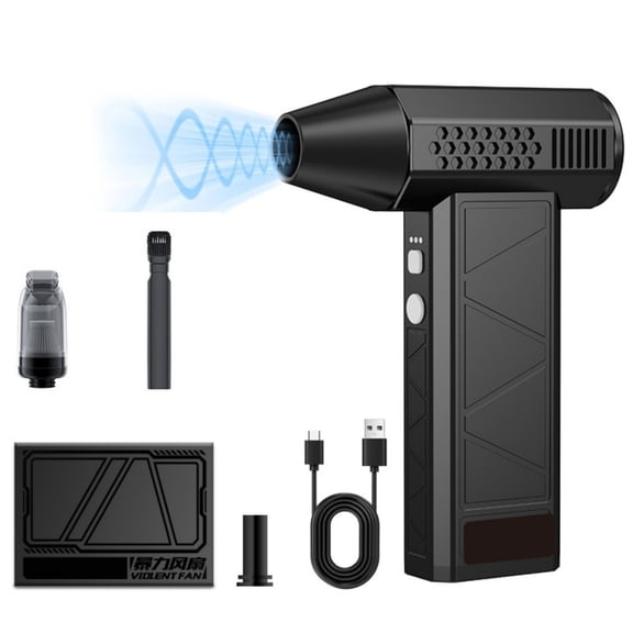 Electric Air Duster With 130K RPM Brushless Motor 3 Adjustable Speeds For Computer Car Interior Cleaning And Vacuum Packaging