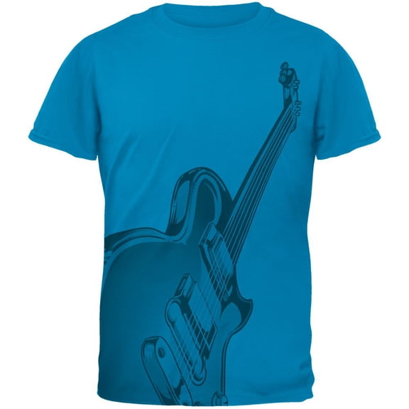 Electric Air Guitar Funny Costume Mens T Shirt Sapphire SM