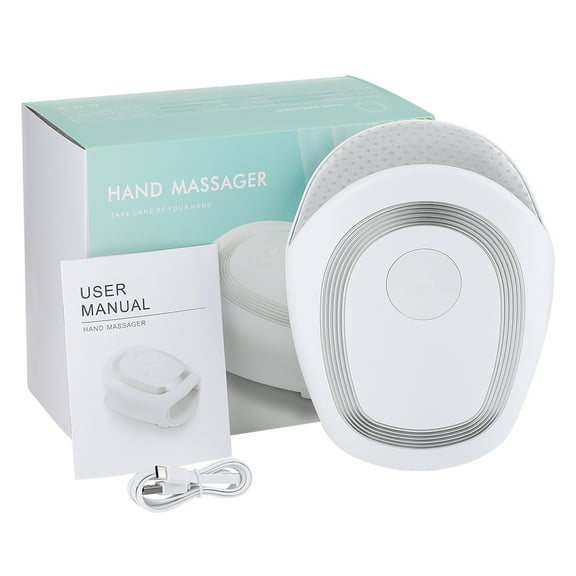 Electric Air Pressure Hand Massager Airbag Vibration Heating Massage Palm Acupoint Finger Wrist Muscle Relax Blood Circulation