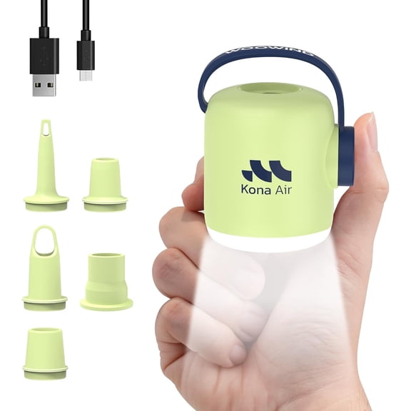 Electric Air Pump, Cordless Air Mattress Pump for Pool Floats, Swimming Rings, Air Bed, Air Sofa, Rechargeable Battery Powered