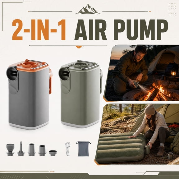 Electric Air Pump for Inflatable, Portable Air Pump, Rechargeable Air Pump for Inflatables, Paddleboard Pump Electric Portable, Cordless 2.5 X 3.5 in Multifunctional Inflator Kit